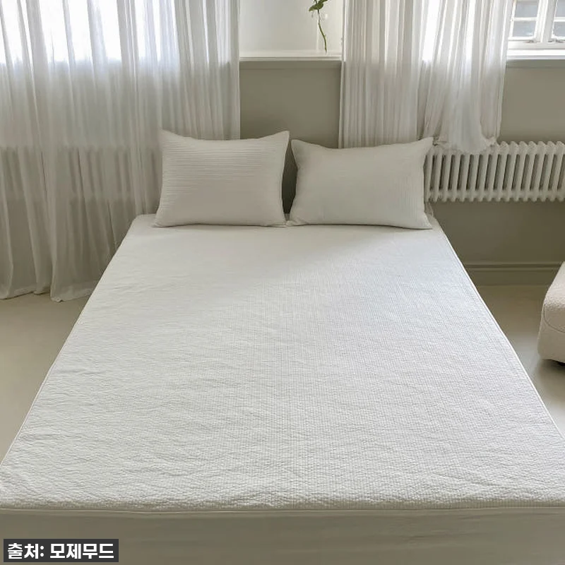오가닉 순면 누빔 매트리스커버, 몽제 덕분에 침실이 호텔처럼 변신! (찐 내돈내산 후기) 12 오가닉 순면 누빔 매트리스커버, 몽제 관련 이미지 2
