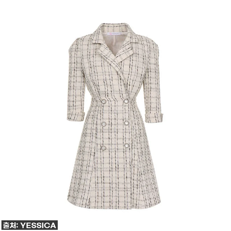 이 가격 실화?! 예시카 더블 쥬얼리 버튼 체크 트위드 원피스, 이건 무조건 사야 해! 찐후기 11 이 가격 실화?! 예시카 더블 쥬얼리 관련 이미지 2
