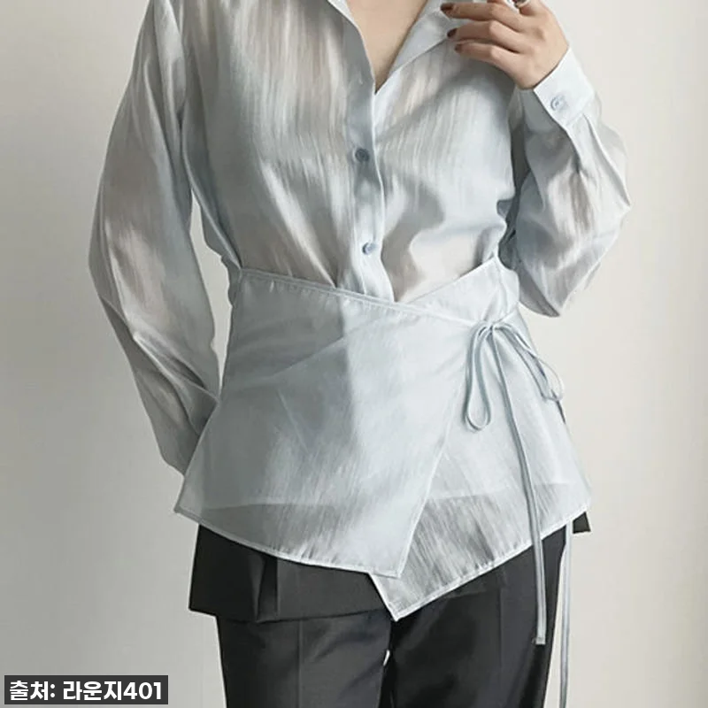 ✨품절임박! '비비 텐셀 랩 셔츠 블라우스', 지금 안 사면 100% 후회각! 놓칠 수 없는 역대급 혜택! ✨ 8 ✨품절임박! '비비 텐셀 랩 셔츠 블 관련 이미지 2