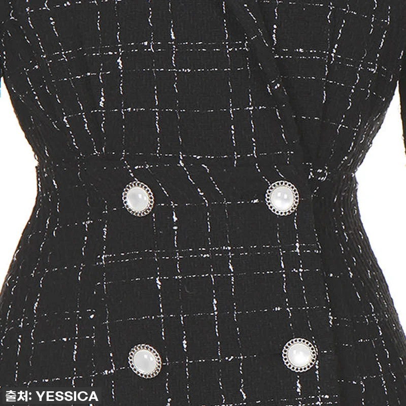 이 가격 실화?! 예시카 더블 쥬얼리 버튼 체크 트위드 원피스, 이건 무조건 사야 해! 찐후기 13 이 가격 실화?! 예시카 더블 쥬얼리 관련 이미지 4