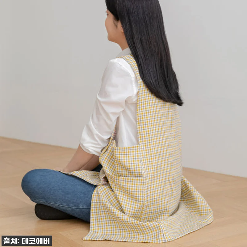 데코에버 찰랑 로맨틱체크 앞치마 찐후 관련 이미지 5