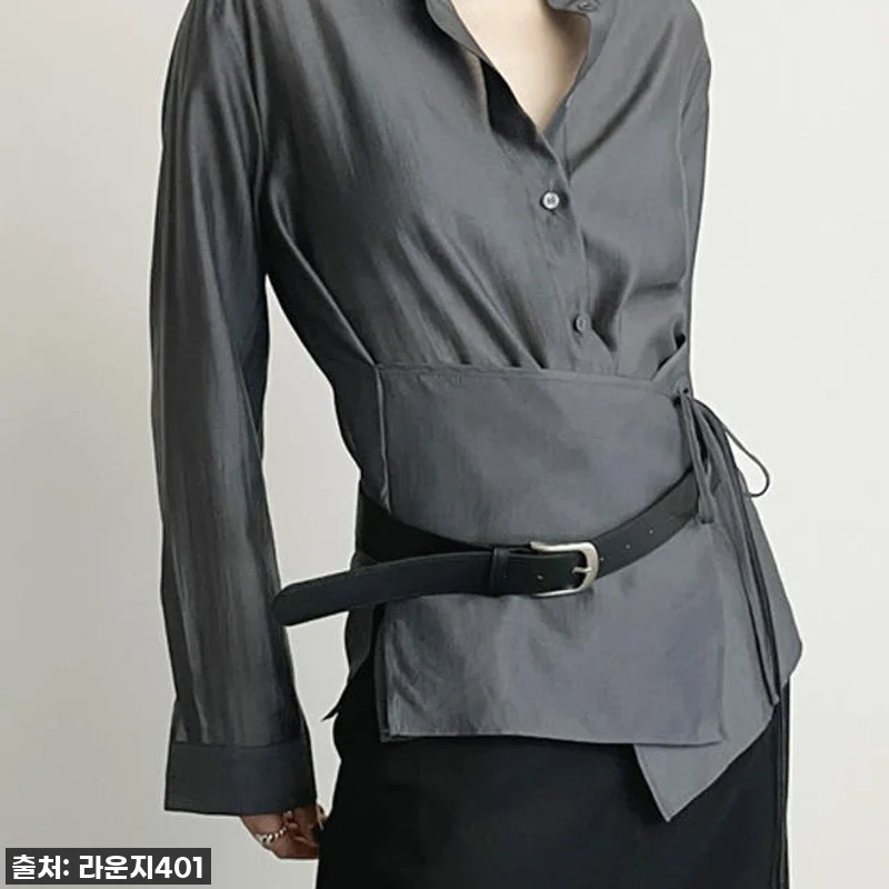 ✨품절임박! '비비 텐셀 랩 셔츠 블라우스', 지금 안 사면 100% 후회각! 놓칠 수 없는 역대급 혜택! ✨ 10 ✨품절임박! '비비 텐셀 랩 셔츠 블 관련 이미지 4