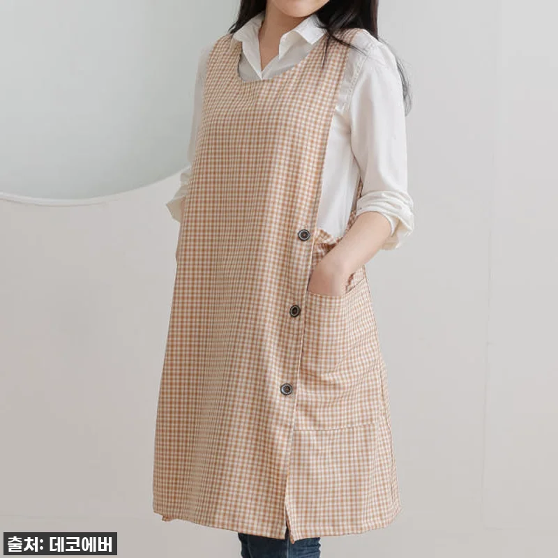 데코에버 찰랑 로맨틱체크 앞치마 찐후 관련 이미지 6