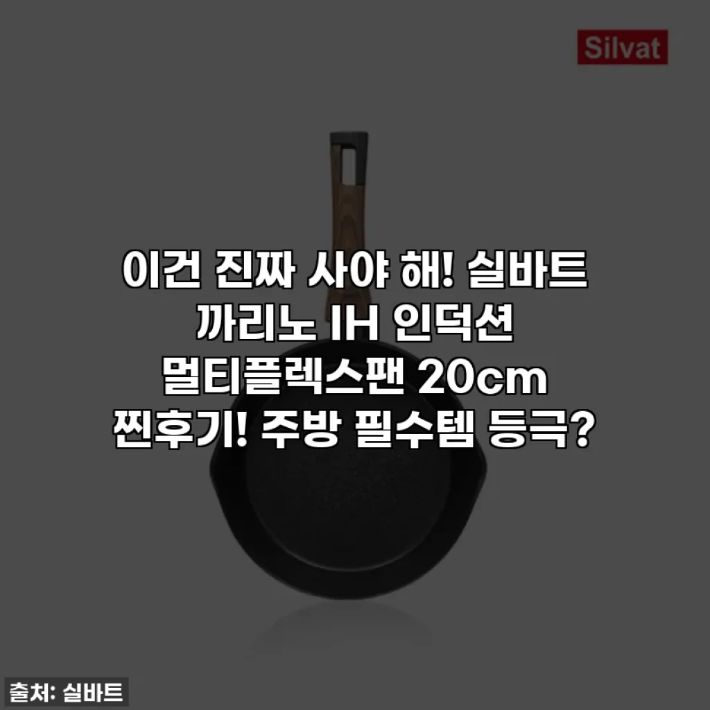 이건 진짜 사야 해! 실바트 까리노 IH 인덕션 멀티플렉스팬 20cm 찐후기! 주방 필수템 등극?