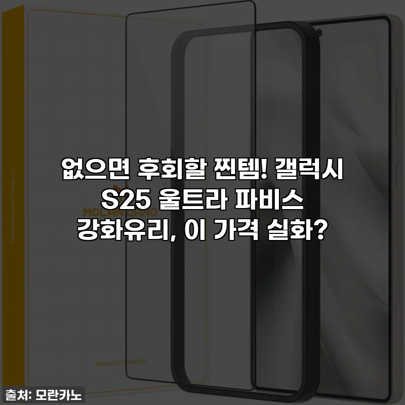 없으면 후회할 찐템! 갤럭시 S25 울트라 파비스 강화유리, 이 가격 실화?