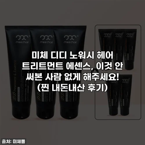 Home 61 미체 디디 노워시 헤어 트리트먼트 에센스, 이것 안 써본 사람 없게 해주세요! (찐 내돈내산 후기)