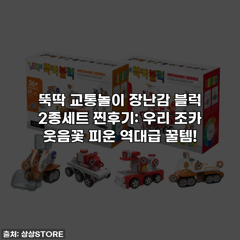 뚝딱 교통놀이 장난감 블럭 2종세트 찐후기: 우리 조카 웃음꽃 피운 역대급 꿀템!