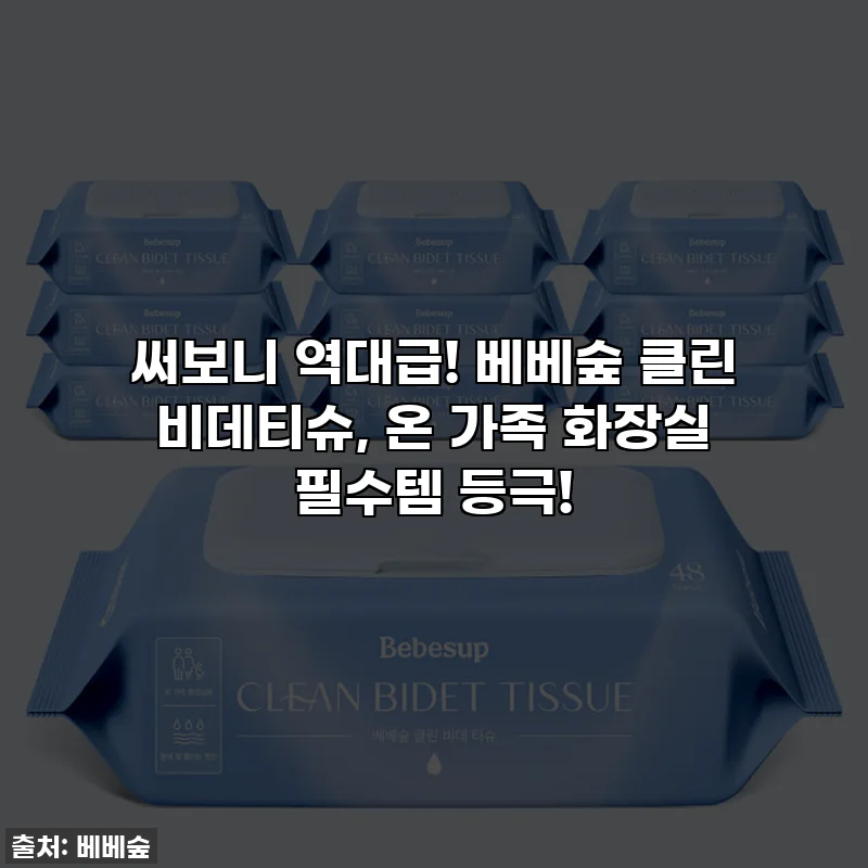 써보니 역대급! 베베숲 클린 비데티슈, 온 가족 화장실 필수템 등극!