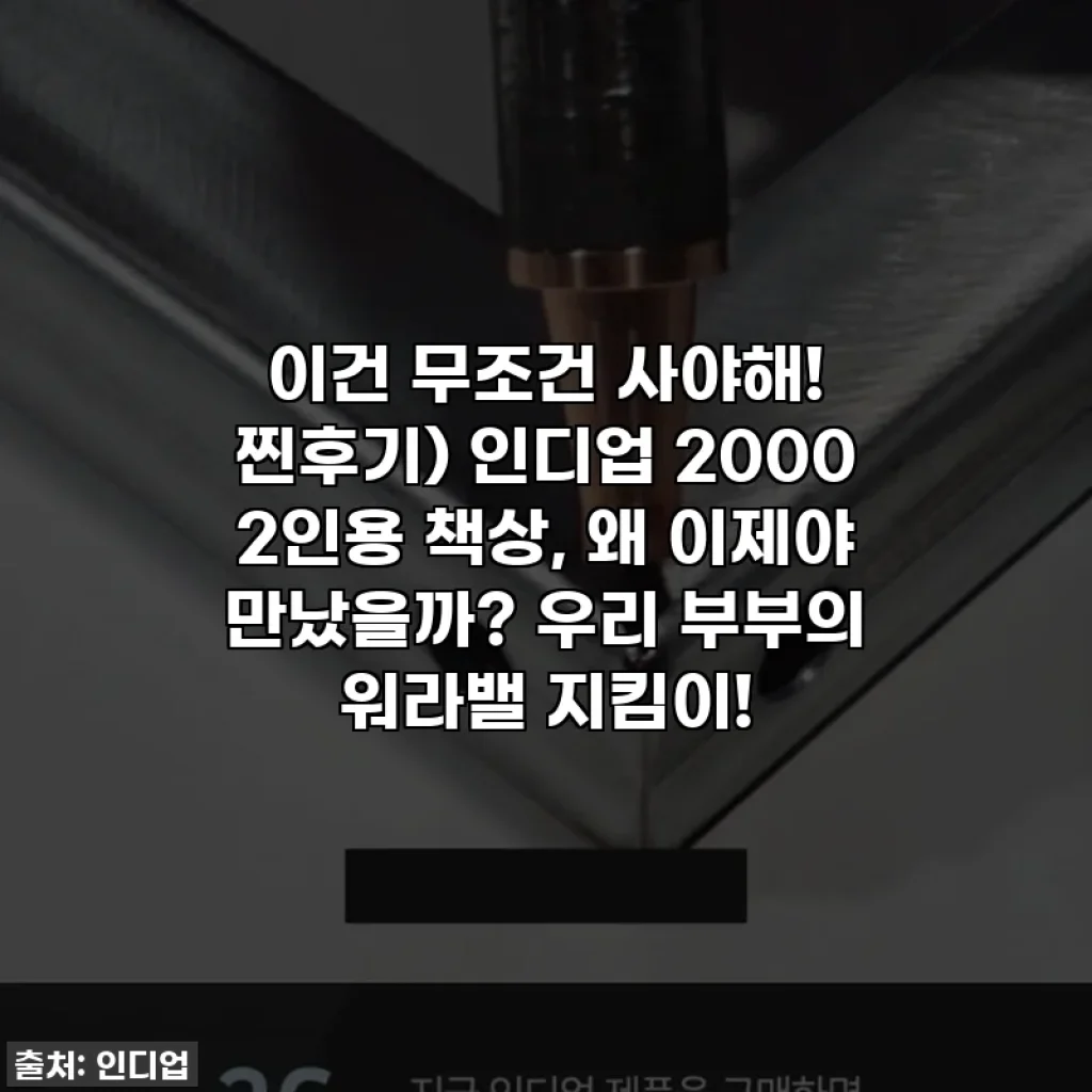 이건 무조건 사야해! 찐후기) 인디업 2000 2인용 책상, 왜 이제야 만났을까? 우리 부부의 워라밸 지킴이!