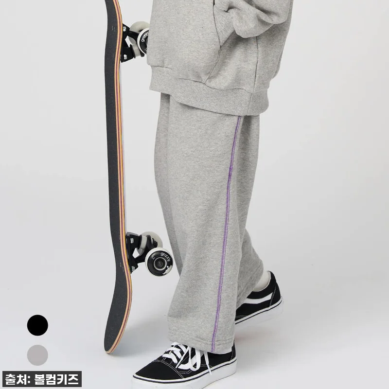 볼컴키즈 와이드 스웻 팬츠 VF25L 관련 이미지 1