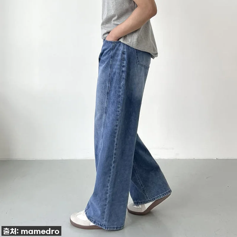 인생템 등극! 통청바지 남자와이드청바지 사선절개, 이 핏은 무조건 사야 해! ✨ 14 인생템 등극! 통청바지 남자와이드청바 관련 이미지 2