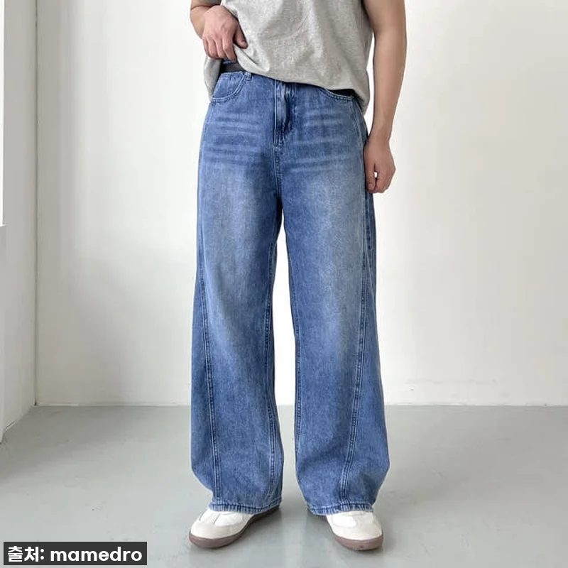 인생템 등극! 통청바지 남자와이드청바지 사선절개, 이 핏은 무조건 사야 해! ✨ 15 인생템 등극! 통청바지 남자와이드청바 관련 이미지 3