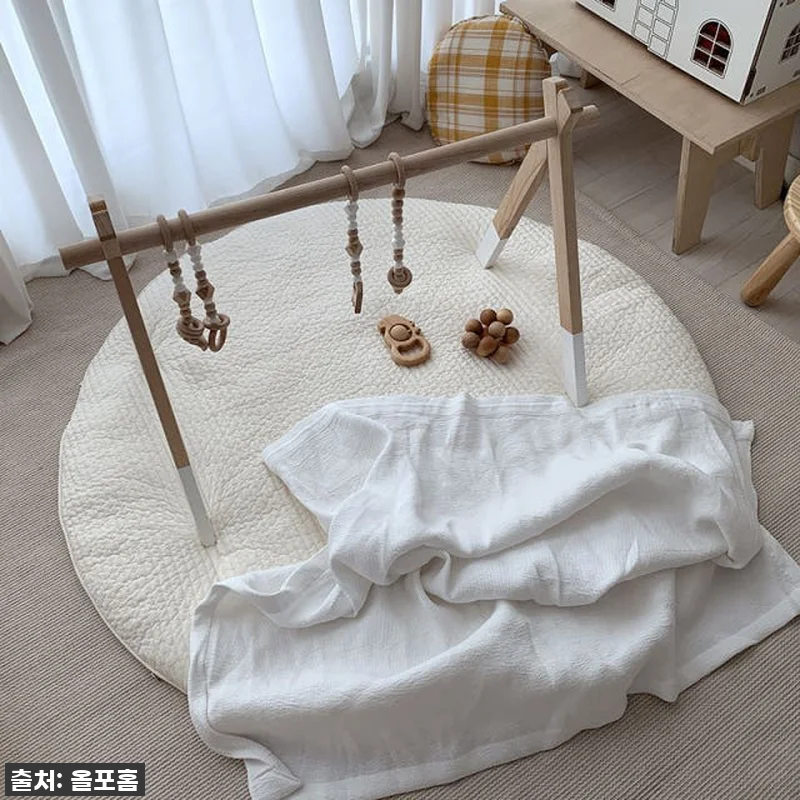 고밀도면 원형 러그 하트 누빔 놀이매트 커버만 아기 유아 무형광 신생아 운동장 12 고밀도면 원형 러그 하트 누빔 놀이매 관련 이미지 5