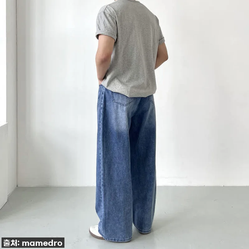 인생템 등극! 통청바지 남자와이드청바지 사선절개, 이 핏은 무조건 사야 해! ✨ 17 인생템 등극! 통청바지 남자와이드청바 관련 이미지 5