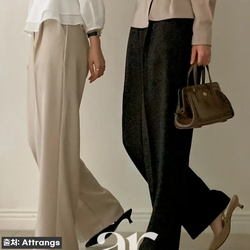 아누덴 하이웨스트 핀턱 와이드 슬랙스 관련 이미지 7