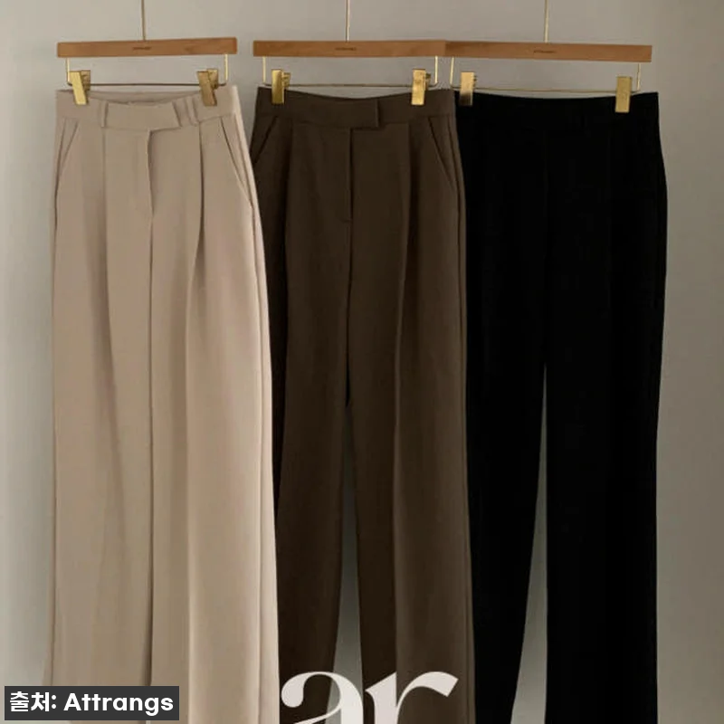 아누덴 하이웨스트 핀턱 와이드 슬랙스 관련 이미지 8