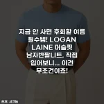 지금 안 사면 후회할 여름 필수템! LOGAN LAINE 머슬핏 남자반팔니트, 직접 입어보니... 이건 무조건이죠!