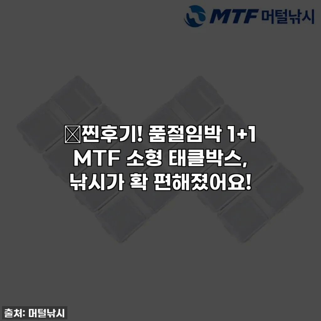 🚨찐후기! 품절임박 1+1 MTF 소형 태클박스, 낚시가 확 편해졌어요!