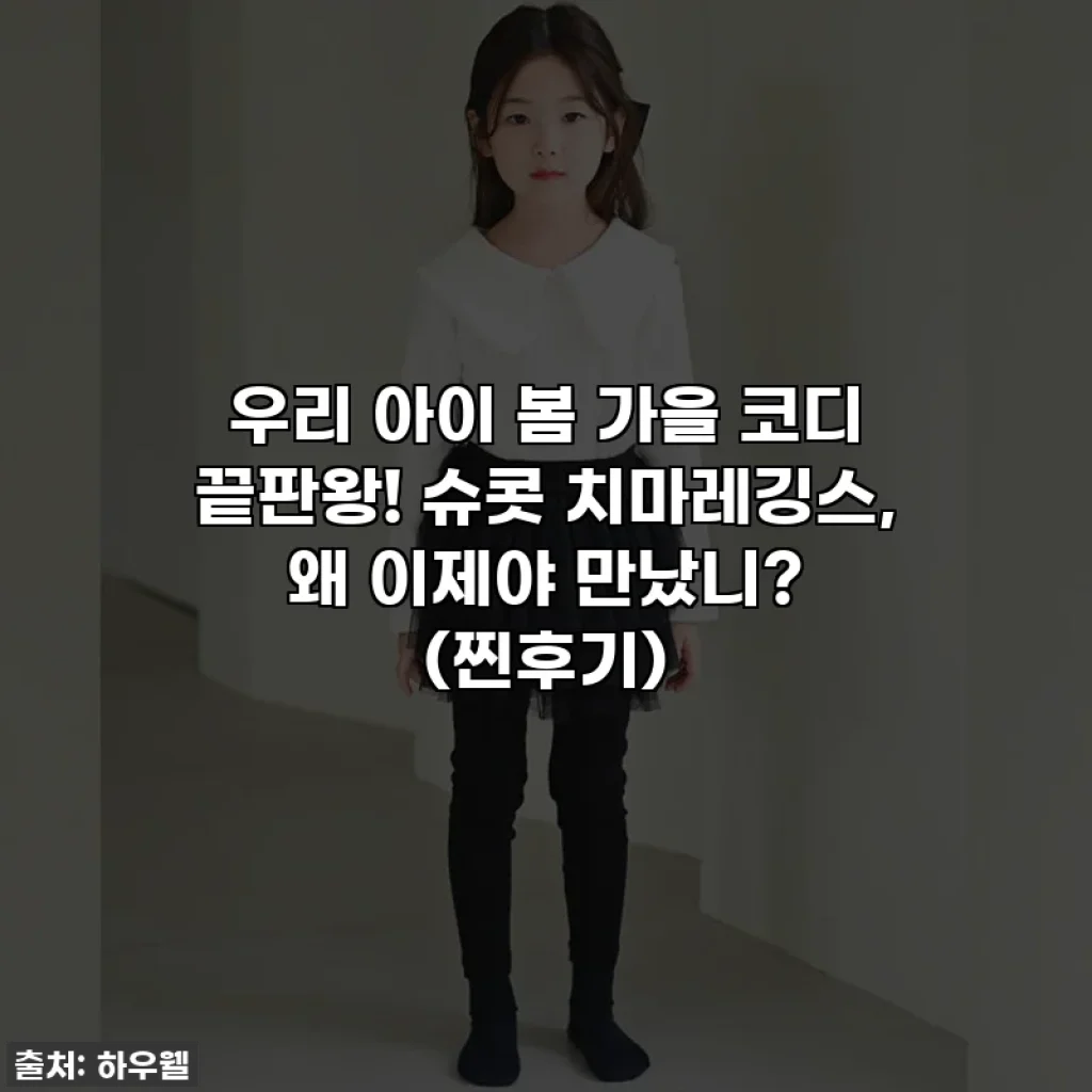 우리 아이 봄 가을 코디 끝판왕! 슈콧 치마레깅스, 왜 이제야 만났니? (찐후기)