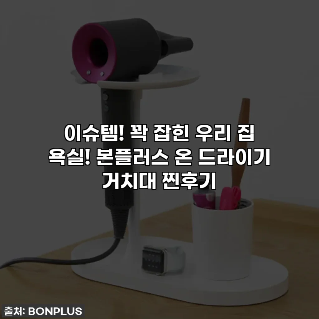 이슈템! 꽉 잡힌 우리 집 욕실! 본플러스 온 드라이기 거치대 찐후기