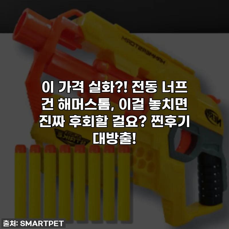 이 가격 실화?! 전동 너프 건 해머스톰, 이걸 놓치면 진짜 후회할 걸요? 찐후기 대방출!