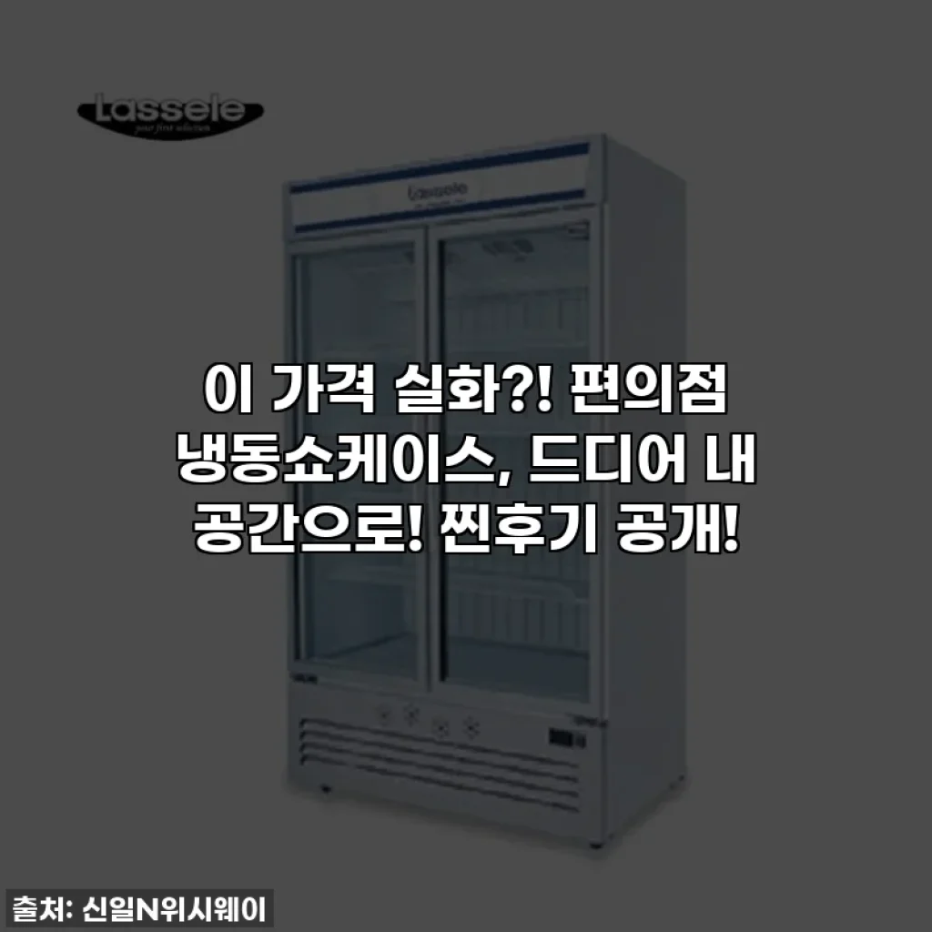 이 가격 실화?! 편의점 냉동쇼케이스, 드디어 내 공간으로! 찐후기 공개!