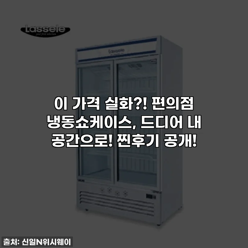 이 가격 실화?! 편의점 냉동쇼케이스, 드디어 내 공간으로! 찐후기 공개!