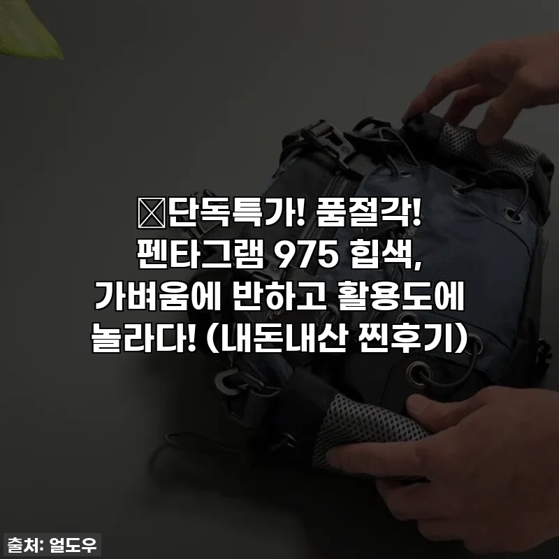🔥단독특가! 품절각! 펜타그램 975 힙색, 가벼움에 반하고 활용도에 놀라다! (내돈내산 찐후기)