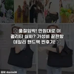 ✨ 품절임박! 만원대로 이 퀄리티 실화? 가성비 끝판왕 데일리 핸드백 찐후기! ✨