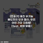 [찐후기] 웅진 유기농 배도라지 모과 젤리, 우리 아이 건강 지킴템! (feat. 비염 탈출)