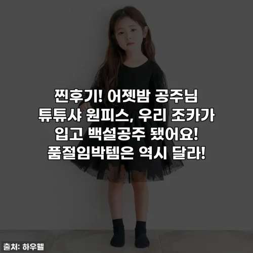 찐후기! 어젯밤 공주님 튜튜샤 원피스, 우리 조카가 입고 백설공주 됐어요! 품절임박템은 역시 달라!