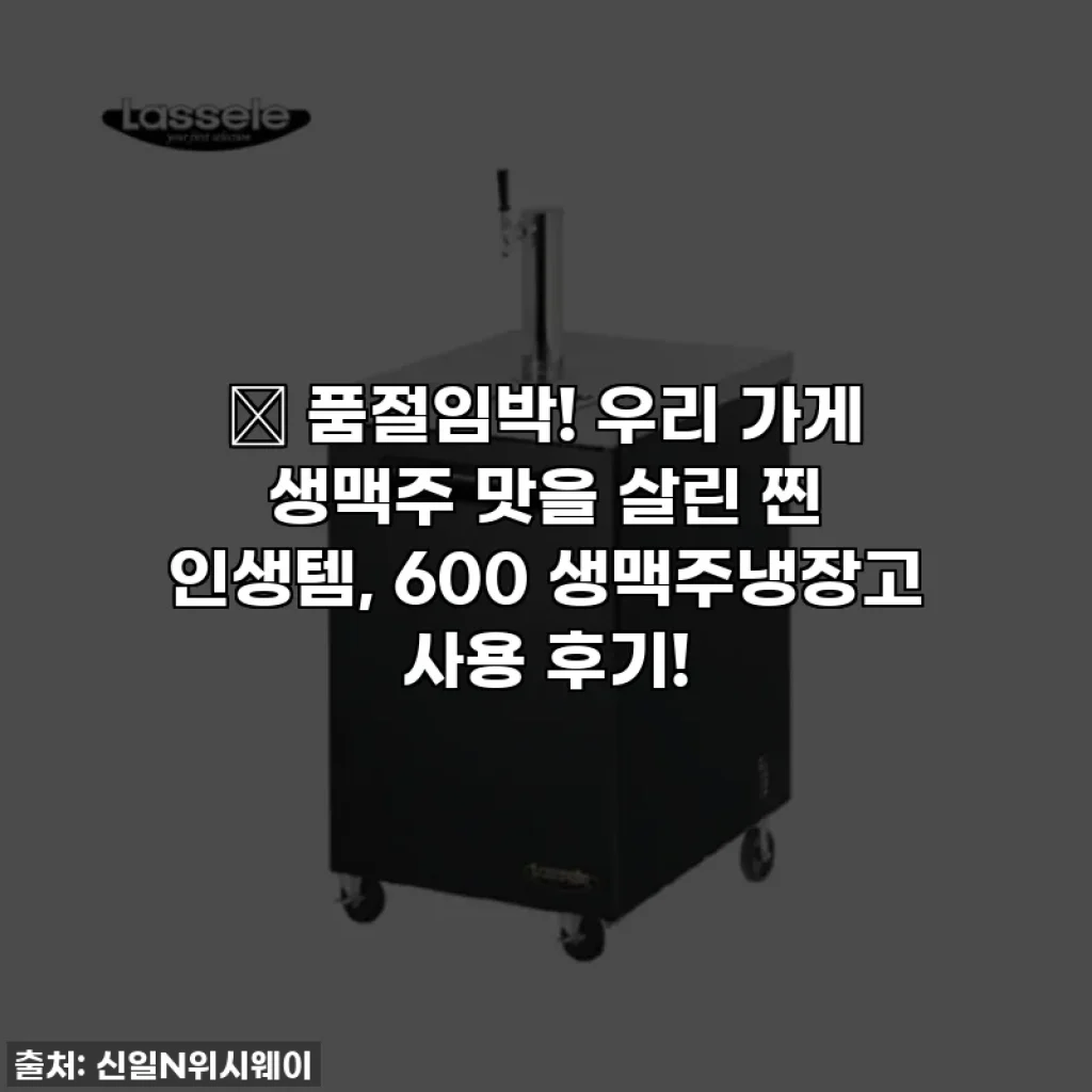 🔥 품절임박! 우리 가게 생맥주 맛을 살린 찐 인생템, 600 생맥주냉장고 사용 후기!