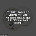 **🚨긴급🚨 40% 할인? 낚시꾼들 환호! 캐틀 세미플로팅 모노라인 바다 원줄, 직접 써보니 이런 대박템이!**