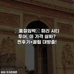 🚨품절임박🚨 파리 시티 투어, 이 가격 실화? 찐후기+꿀팁 대방출!