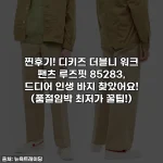 찐후기! 디키즈 더블니 워크 팬츠 루즈핏 85283, 드디어 인생 바지 찾았어요! (품절임박 최저가 꿀팁!)