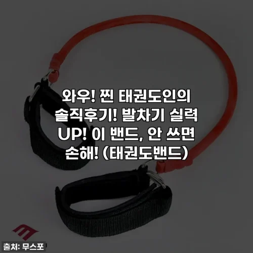 와우! 찐 태권도인의 솔직후기! 발차기 실력 UP! 이 밴드, 안 쓰면 손해! (태권도밴드)