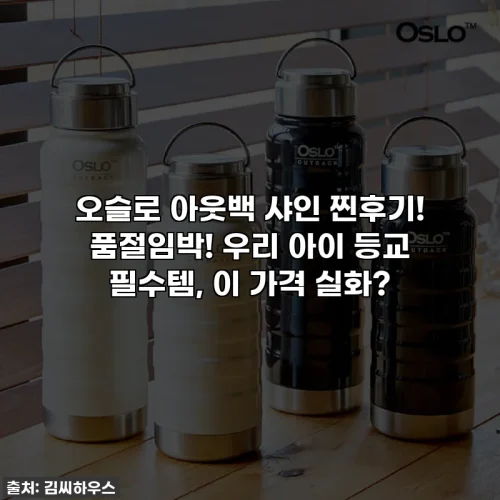 오슬로 아웃백 샤인 찐후기! 품절임박! 우리 아이 등교 필수템, 이 가격 실화?