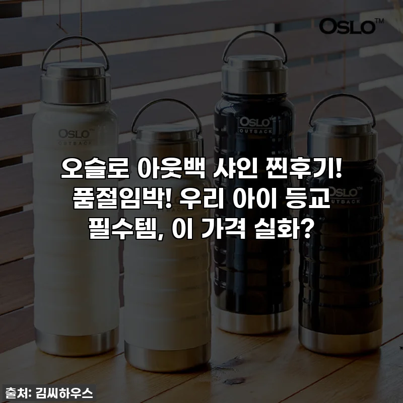 오슬로 아웃백 샤인 찐후기! 품절임박! 우리 아이 등교 필수템, 이 가격 실화?