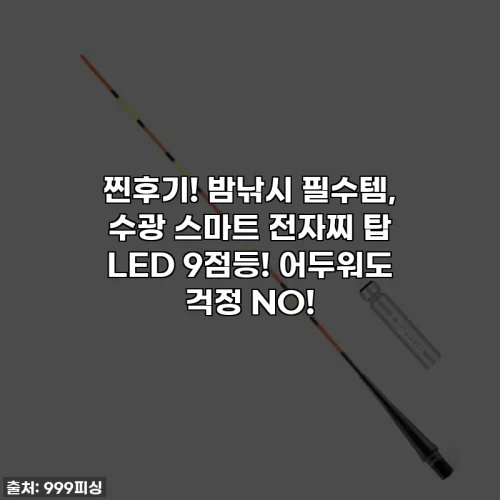 Home 61 찐후기! 밤낚시 필수템, 수광 스마트 전자찌 탑 LED 9점등! 어두워도 걱정 NO!