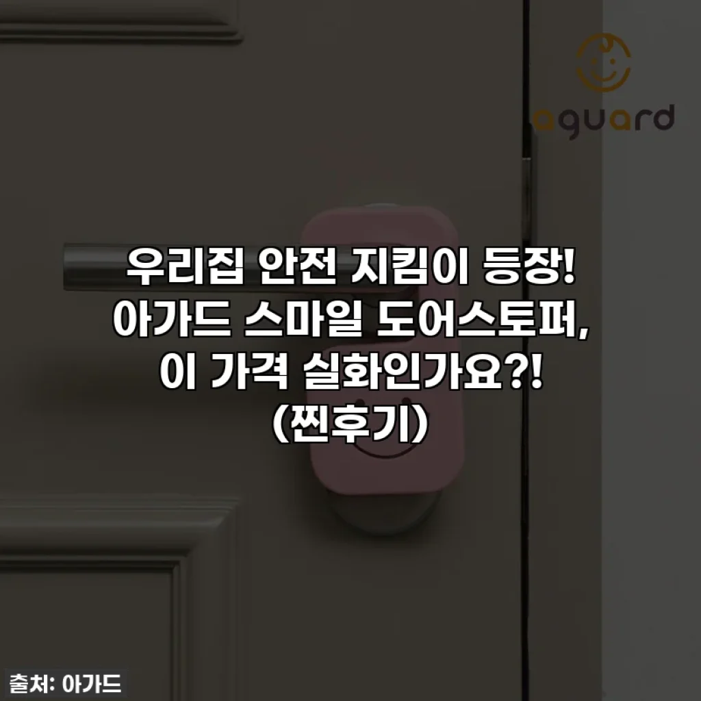 우리집 안전 지킴이 등장! 아가드 스마일 도어스토퍼, 이 가격 실화인가요?! (찐후기)