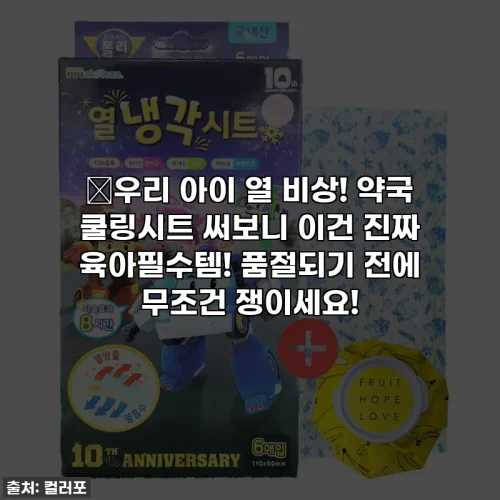 Home 61 😱우리 아이 열 비상! 약국 쿨링시트 써보니 이건 진짜 육아필수템! 품절되기 전에 무조건 쟁이세요!