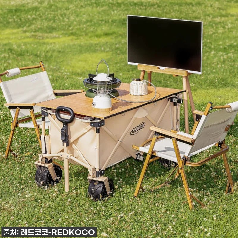 레드코코 캠핑웨건 왜건카트 수레 뒷문 관련 이미지 1