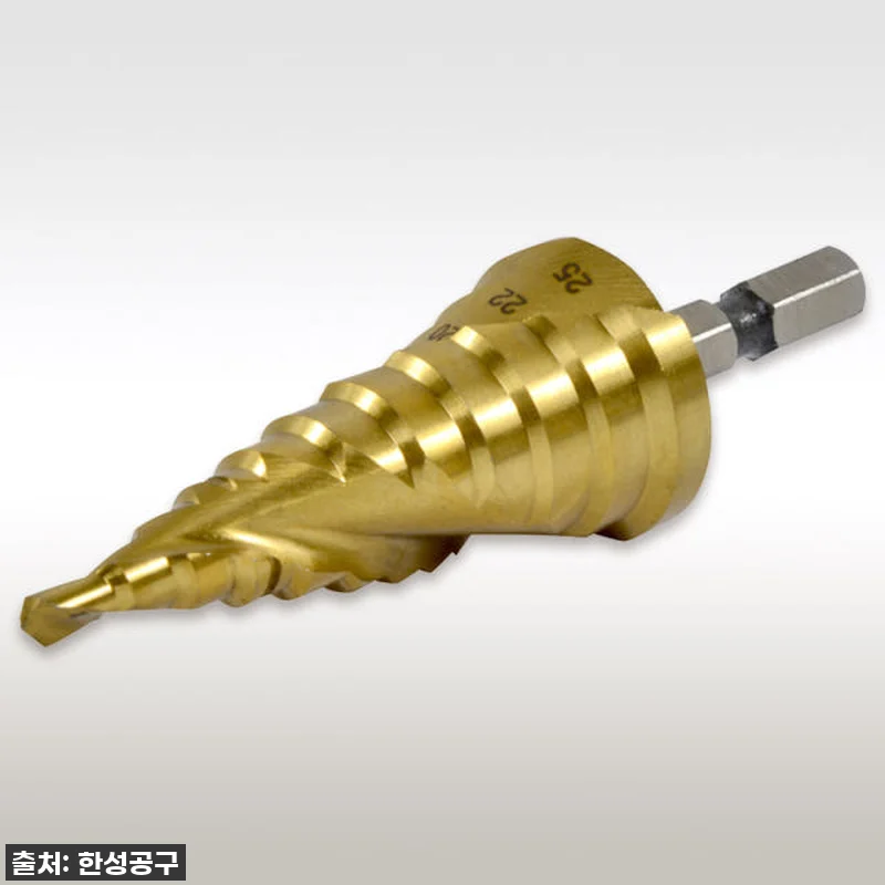 이엑스파워 2날 육각 헤리컬 스텝드릴 관련 이미지 2