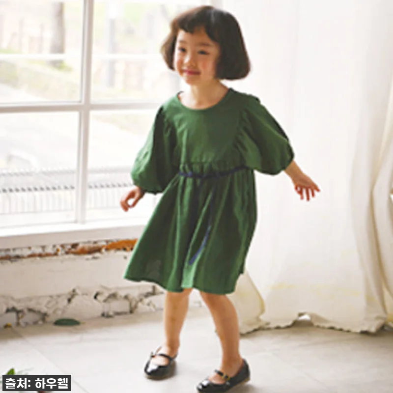 모아나원피스 면린넨 혼방 여아 아동 관련 이미지 2