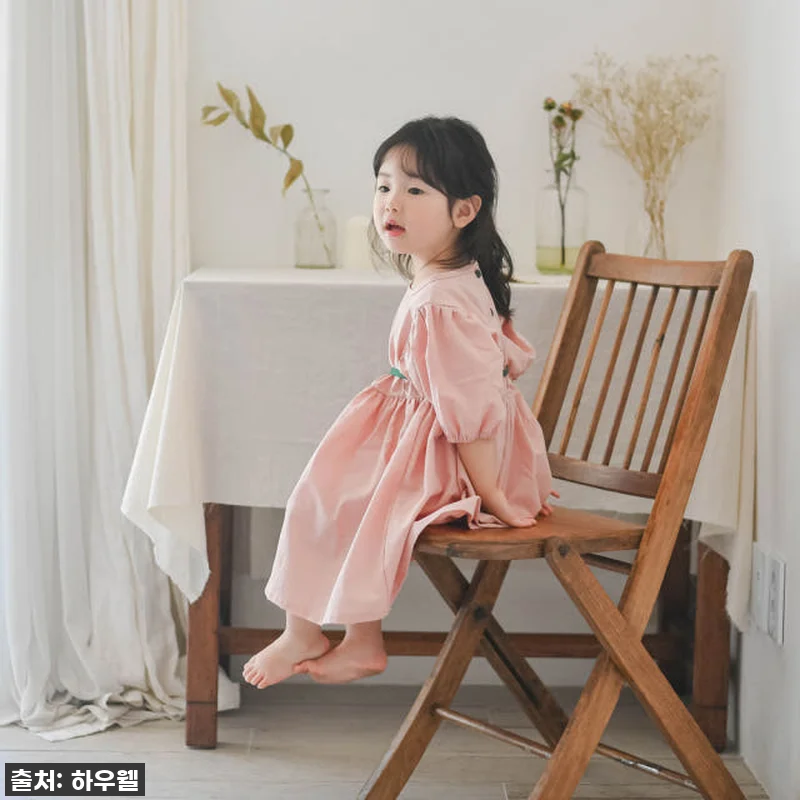 모아나원피스 면린넨 혼방 여아 아동 관련 이미지 5