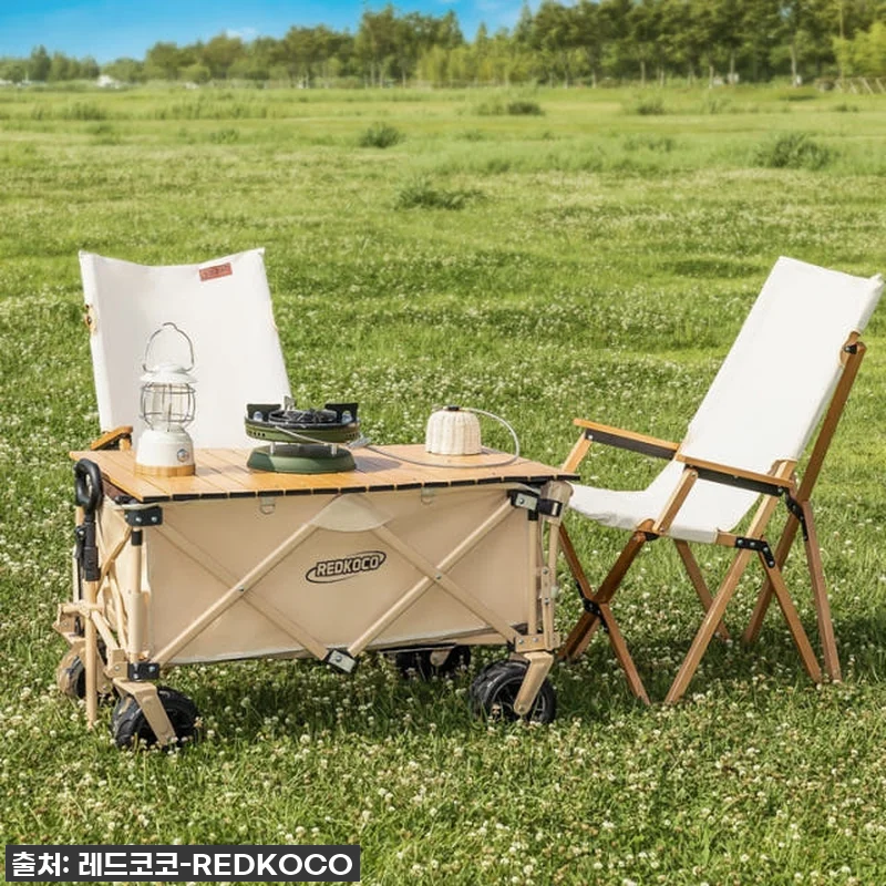 레드코코 캠핑웨건 왜건카트 수레 뒷문 관련 이미지 6