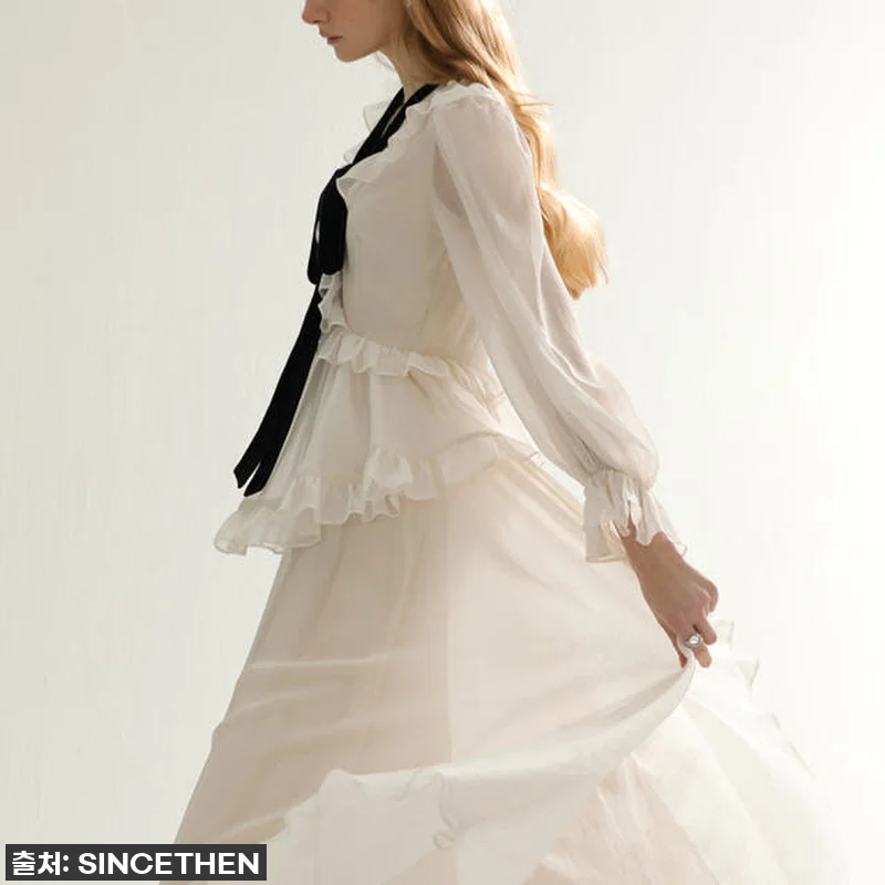 품절대란! 신스덴 디아망 러플 롱원피 관련 이미지 7