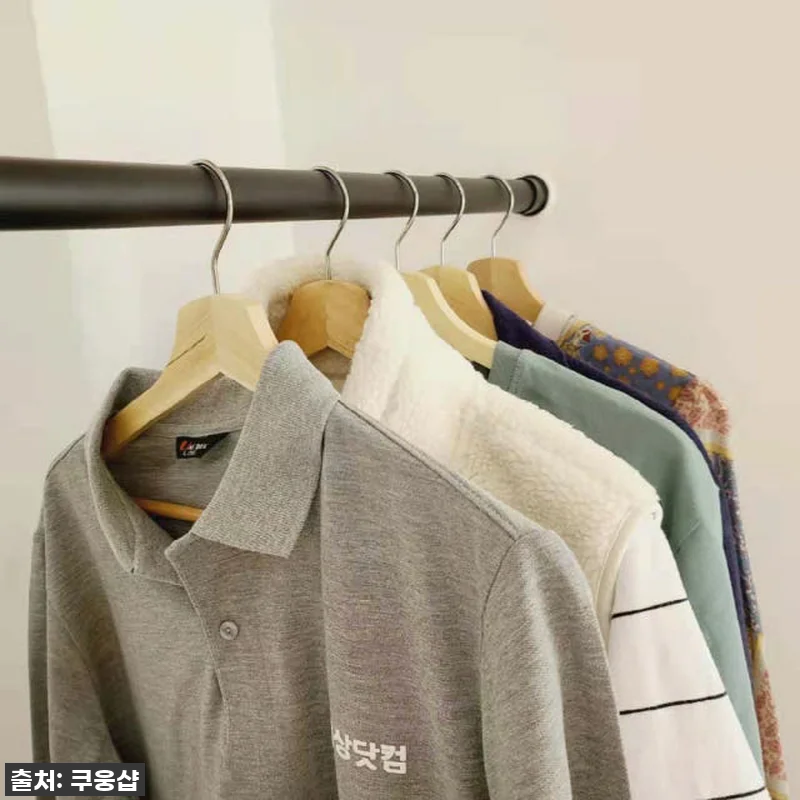 압축봉 무타공 커튼봉 옷걸이 행거 힘 관련 이미지 8