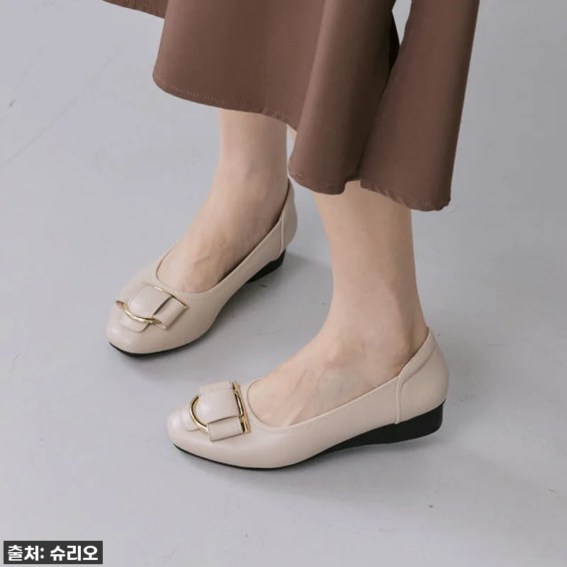 슈리오 키높이 소가죽 금장 리본 여성 관련 이미지 9