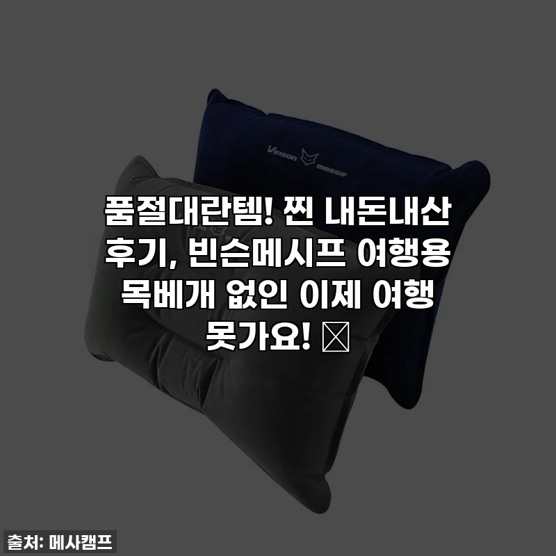 품절대란템! 찐 내돈내산 후기, 빈슨메시프 여행용 목베개 없인 이제 여행 못가요! ✨